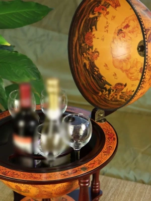 Глобус-бар настольный/напольный "Огненная земля", d=33 см Глобус-бар настольный/напольный "Огненная земля", d=33 см