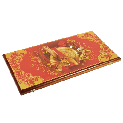 Нарды в деревянной коробке "Ястреб", большие