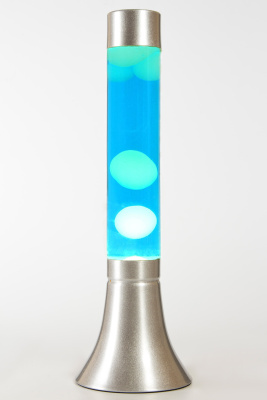 Лава-лампа 39см CY Белая/Синяя