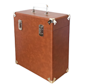 Кейс для виниловых пластинок BOX, коричневый, BOX-Br