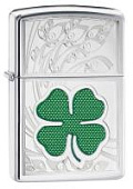 Зажигалка ZIPPO Classic с покрытием High Polish Chrome, латунь/сталь, серебристая, 38x13x57 мм