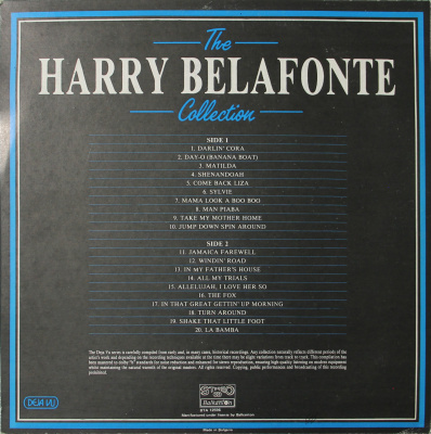 Виниловая пластинка Гарри Белафонте, Harry Belafonte, 20 Golden Greats, бy