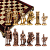 Шахматный набор "Греко-Романский Период" (44х44 см), доска красная