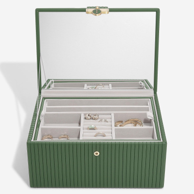 Шкатулка LC Designs для хранения украшений арт.76836, зеленая