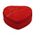 Шкатулка Friedrich Lederwaren для хранения украшений арт.20092-4, красное сердце