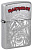 Зажигалка ZIPPO Iron Maiden с покрытием Street Chrome, латунь/сталь, серебристая, 38x13x57 мм