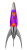 Лава-лампа Mathmos Telstar Оранжевая/Фиолетовая Silver (Воск)