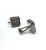 Запонки Cufflinks Inc. Квадрат черный металлик с лилией CF25