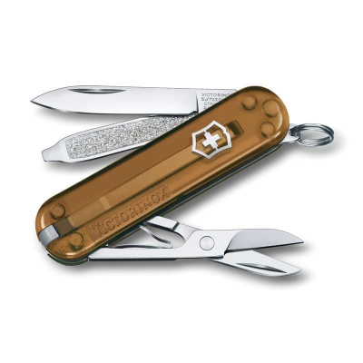 Нож-брелок VICTORINOX Classic SD Colors "Chocolate Fudge", 58 мм, 7 функций, карамельный Нож-брелок VICTORINOX Classic SD Colors "Chocolate Fudge", 58 мм, 7 функций, карамельный