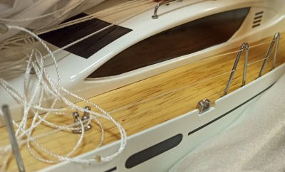 Сувенирная модель яхты "Sun Odyssey 45DS" (YT0035P), 77х22х109 см Сувенирная модель яхты "Sun Odyssey 45DS" (YT0035P), 77х22х109 см