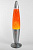 Лава-лампа 41см Оранжевая/Звездочки (Глиттер) Silver
