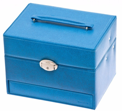 Шкатулка-автомат Davidts для хранения украшений арт.367990-85, ярко-синяя