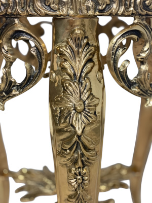 Круглый столик с мраморной столешницей "Наполеон", "золото"