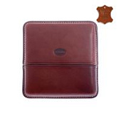 Сигаретница Jemar на 10 штук, натуральная кожа, коричневая, 151-10-Brown
