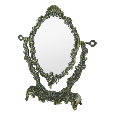 Зеркало настольное "Ракушка", антик
