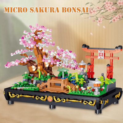 Конструктор Zhe Gao - Микро Сакура Бонсай (Sakura Bonsai Micro)