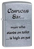 Зажигалка Zippo Confucius Toilet