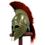 Шлем коринфский с красным плюмажем