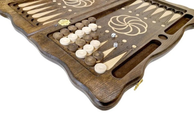 Нарды резные "Тёмный Узор 5" 60, Mirzoyan Нарды резные "Тёмный Узор 5" 60, Mirzoyan