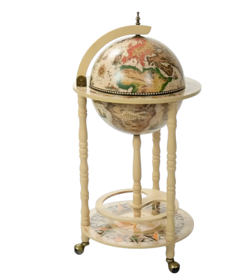 Глобус-бар напольный, сфера 33 см (арт.JG-33001W)