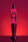 Лава лампа Amperia Rocket Pink Розовая/Прозрачная (35см)