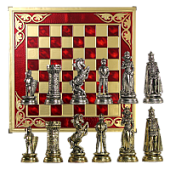 Шахматный набор "Мария Стюарт", красная (45х45 см)