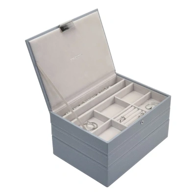 Шкатулка LC Designs для хранения украшений арт.73773, серо-голубая Шкатулка LC Designs для хранения украшений арт.73773, серо-голубая