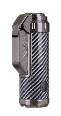 Зажигалка сигарная Honest, тройное пламя, с пробойником, карбон