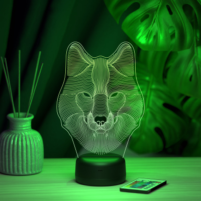3D ночник Волк