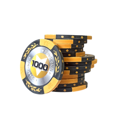 Фишки для игры в покер Black Stars номиналом 1000 (25шт) Фишки для игры в покер Black Stars номиналом 1000 (25шт)