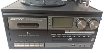 Виниловый проигрыватель LoopTone ДИСКО, Bt / CD / кассета / FM / АМ / USB, TR-18CD-BB