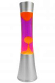 Лава-лампа 39см CG Silver Оранжевая/Фиолетовая (Воск)