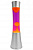 Лава-лампа CG 39см Silver Оранжевая/Фиолетовая (Воск)