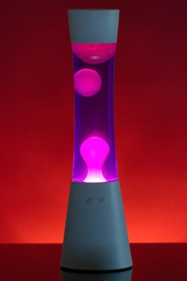 Лава лампа Amperia Grace Белая/Фиолетовая (39 см)