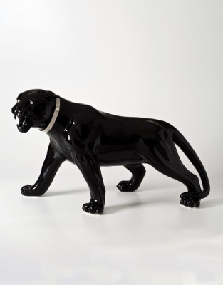 Статуэтка Черная Пантера с кристаллами Swarowski