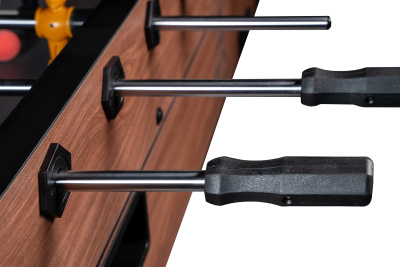 Игровой стол - футбол "Eiffel" (151х75,5х90см) коричнево-черный