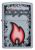 Зажигалка ZIPPO Flame Design с покрытием Street Chrome, латунь/сталь, серебристая, 38x13x57 мм