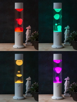 Лава лампа Amperia Tube Smart Белая/Прозрачная (39 см) White Лава лампа Amperia Tube Smart Белая/Прозрачная (39 см) White