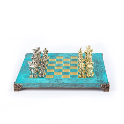 Шахматный набор "Древняя Спарта" (28x28 см), доска патинированная