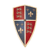 Щит рыцарский "Черного принца" (Эдварда, принца Уэльского, 1330 – 1376), средний