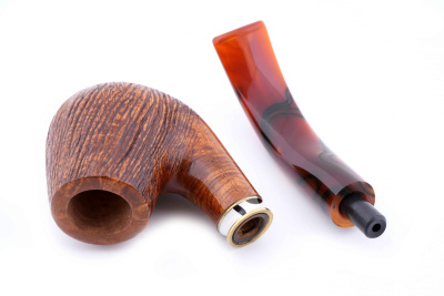 Трубка Mastro de Paja Pettinata Classica с цветным кольцом Трубка Mastro de Paja Pettinata Classica с цветным кольцом