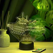 3D ночник Танк Т-72