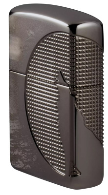 Зажигалка ZIPPO Armor™ Wolf с покрытием High Polish Black Ice®, латунь/сталь, чёрная, 38x13x57 мм Зажигалка ZIPPO Armor™ Wolf с покрытием High Polish Black Ice®, латунь/сталь, чёрная, 38x13x57 мм