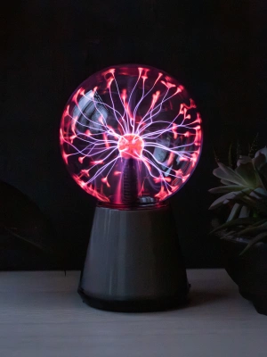 Плазменный шар Тесла Amperia Glow 15 см RGB / Audio
