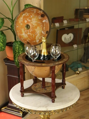 Глобус-бар настольный/напольный "New World", d=33 см (современная карта мира на английском языке)