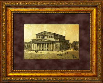 Картина на сусальном золоте «Большой театр»