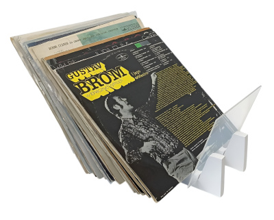 Держатель для 50-ти виниловых пластинок, RB-50M, белый Держатель для 50-ти виниловых пластинок, RB-50M, белый