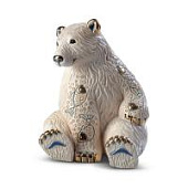 Статуэтка керамическая "Белый медведь"