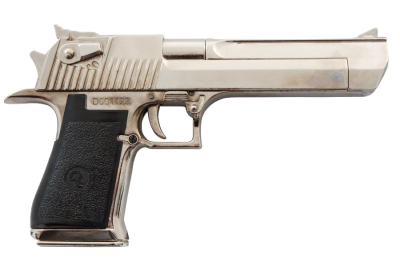 Макет. Пистолет "Desert Eagle" ("Пустынный орёл") (США-Израиль, 1982 г.), никель