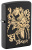Зажигалка ZIPPO Skull Design 29632_DBL4904 с покрытием Black Matte, латунь/сталь, черная, 38x13x57 мм